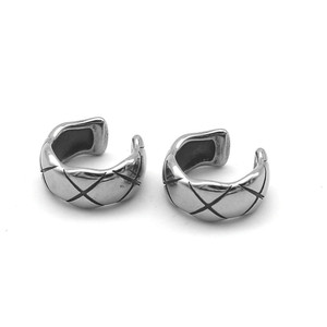 yunnique Geometric <b>Cuff</b> <b>Earrings</b> Stainless Steel For Men Women Couple Fashion Jewelry - Product Image 5