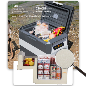 EVERCOOL Réfrigérateur et congélateur portable 33L 12V DC à double zone avec compresseur pour camion/voiture, utilisation en extérieur - Product Image 5