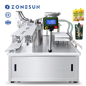 Zonesun ปั๊มเกียร์เซอร์โวอัตโนมัติแบบ ZS-ZLFC2, เครื่องบรรจุของเหลวในถุงใส่ผงซักฟอกแบบหมุนปริมาณ - Product Image 1