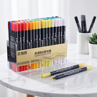 Marqueurs de peinture à l'eau STA en plastique, sans odeur, non toxiques, marqueurs d'aquarelle à double pointe, écriture fluide, marqueurs d'art pour le dessin