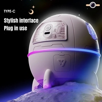 OEM yaratıcı promosyon hediyeler astronot uzay gemisi difüzör ev uçucu yağlı nemlendirici ile Dazzle atmosfer ışığı