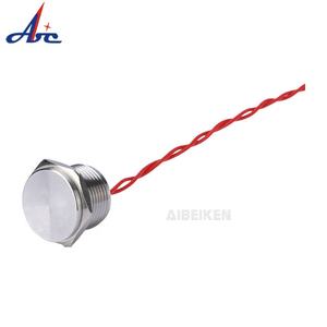 Normally Open IP68 Water防水Dia 16ミリメートルPanel Cutout Momentary Electrical Piezo Bathroom Waterproof Switch With 2 Cables - Product Image 6