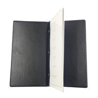 Porte-menus de restaurant A5 gaufré recto-verso, porte-menus de restaurant en cuir A4