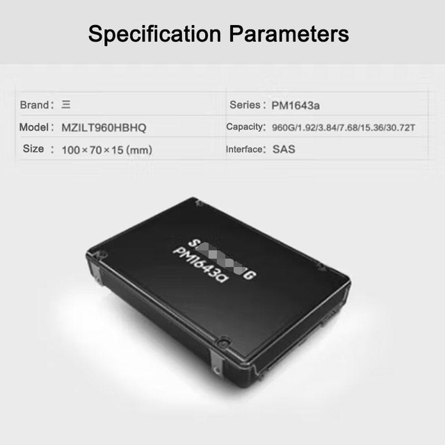 New 2.5" SAS SSD 960GB-30.72TB Enterprise Server Internal Metal Shell