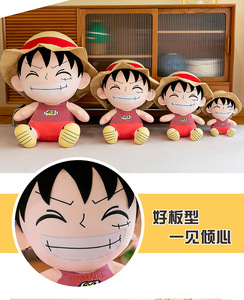 Figuras de Peluche Súper Suaves de <span class=keywords><strong>Luffy</strong></span> y <span class=keywords><strong>Chopper</strong></span>, Almohadas Adorables - Regalos al por Mayor de 31cm-50cm de Altura - Product Image 6