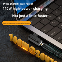 Adaptateur d'angle de type C vers DC PD 140W convertisseur de charge rapide PVC USB C vers prise de courant continu pour chargeur de voiture de banque d'alimentation