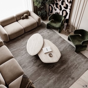 턴키 솔루션 빌라 가구 세트 전문 미니멀리스트 완전 럭셔리 전체 거실 가구 세트 - Product Image 6