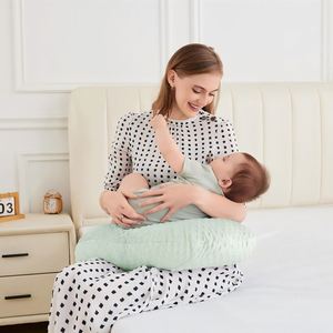 Almohada de lactancia y soporte para bebés con funda extraíble para tiempo boca abajo y sentados - Product Image 6