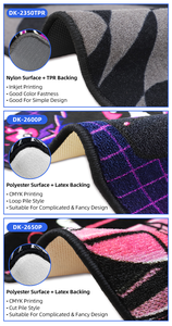 Alfombrillas Personalizadas para Auto con Diseño de Llamas, Base Antideslizante Resistente, Estilo Retro de Carreras, para Autos Modificados - Product Image 2