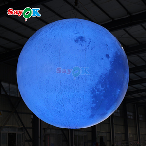 Inflables Publicitarios Personalizados, Globo Lunar Inflable Grande con LED, Globo Lunar Iluminado Colgante - Product Image 4