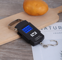 Balance numérique portable pour bagages 50 kg 10 g, balance électronique suspendue pour valise, balance de voyage avec crochet