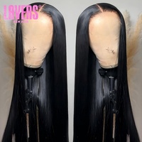 Peluca frontal de encaje 13x6 de cabello virgen vietnamita, densidad del 250%, 40 pulgadas de largo, lisa, de cabello humano, pelucas de cabello virgen indio, peluca frontal de encaje HD