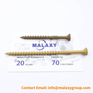 MALAXY Torx Star Drive con tornillo de cubierta de madera con vástago moleteado - Product Image 3