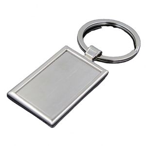 Sy67 Custom Logo Sublimation Car Promotional Stainless Steel Metal <b>Blank</b> Keychain Home Keyring for Promotion Gift - Product Image 2