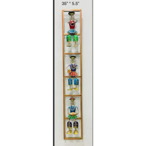 Art mural en métal artisanal, design Art Déco, écologique, léger, décoration murale pour Diwali, cadeaux de retraite, méditation à domicile - Product Image 3