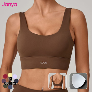 Reggiseno Sportivo da Donna Janya, Comodo e Traspirante con Logo Frontale, Alta Elasticità, Asciugatura Rapida, Antiurto, <span class=keywords><strong>per</strong></span> Yoga e Palestra - Product Image 1