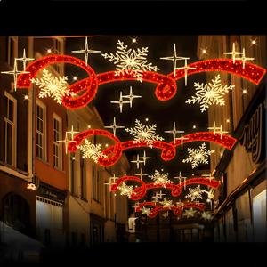 Ip65 ngoài trời Led trang trí chiếu sáng cho đường phố lễ hội kỳ nghỉ Motif ánh sáng cho giáng sinh trang trí cho trên đường phố cực - Product Image 3