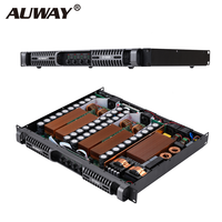 Amplificateur de puissance numérique 4 canaux 1800W de classe D AUWAY D1800 1U pour système de cinéma maison