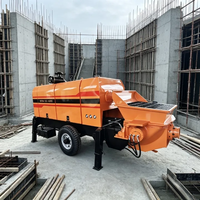 Pompe à béton électrique/diesel pour la construction d'usines à grande envergure