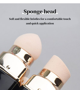 Pinceaux de maquillage de luxe OEM multifonctionnels, mini, portables, durables, abordables, pour le visage, format voyage, végétaliens, personnalisés, 3 en 1, 4 en 1 - Product Image 5