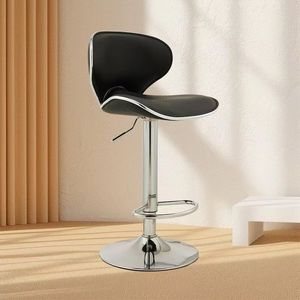 Luxury Modern Swivel High Bar <b>Stool</b> Durable Leather Counter Kitchen Chair for Restaurant Use - Product Image 5