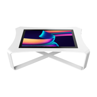 Mesa de Juego Digital con Pantalla Táctil, Diseño Curvo, Mesa Inteligente con Monitor LCD para Bares, Clubes y Villas Familiares