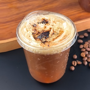 Drf cao cấp thân thiện với môi rõ ràng nhựa hình chữ U Cốc nắp đơn tường Pet Cốc dùng một lần cho Matcha đồ uống Soda nước trái cây cà phê - Product Image 3