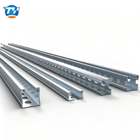 Canal de Acero Galvanizado Ranurado UTT7021-7072, Perfil en C de Acero al Carbono para Colocación de Tuberías y Soporte Sísmico