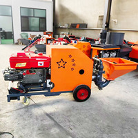 Machine à projeter le ciment et le mortier électrique diesel multifonctionnelle, machine à projeter le ciment automatique pour le mortier