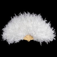 Usine vente chaude dinde Chandelle plume main ventilateur ventre danse bar performance accessoires de mariage