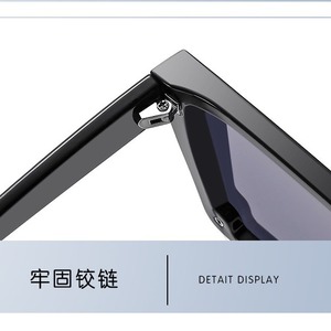 Gafas de sol Ln con montura cuadrada, lentes de PC, protección UV400, gafas de sol unisex de moda, tipo 3, transmitancia - Product Image 5