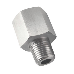 Adaptateur réducteur de filetage universel, 1/8" NPT mâle vers M12x1.0 femelle, en acier inoxydable, pour systèmes automobiles et hydrauliques - Product Image 3