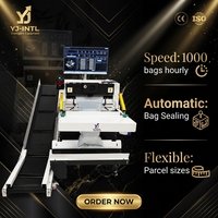 Machine d'emballage de colis entièrement automatique et intelligente à grande vitesse pour l'e-commerce, pour cartons en plastique, fournie par le fabricant