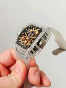 Reloj de Hombre Super Design 47 con Tourbillon de Cuerda Manual, Reloj Mecánico de Aleación de Titanio con Caja de Cristal, Reloj de Primera Calidad para Hombre - Product Image 3