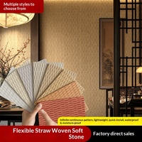 Panneaux décoratifs en pierre flexible pour revêtement mural intérieur/extérieur – Idéal pour les hôtels et la décoration commerciale sur mesure