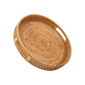 Bandeja de mimbre de encaje de nuevo diseño, cesta de almacenamiento de mesa, bandeja de pastelería para fiesta de boda, decoración de Mesa para el hogar, bandeja para servir restaurante - Product Image 1