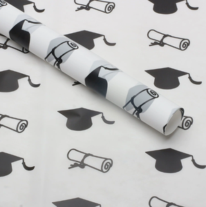 DAMAI <b>Hot</b> Selling Graduation Party Decorations Plastic Waterproof Flower Wrapping Paper Outdoor Portable Supplies - Product Image 5