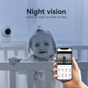 กล้องในร่มแบบแพนเอียง <span class=keywords><strong>WIFI</strong></span> การรักษาความปลอดภัยบ้านอัจฉริยะการดูแลเด็ก - Product Image 4