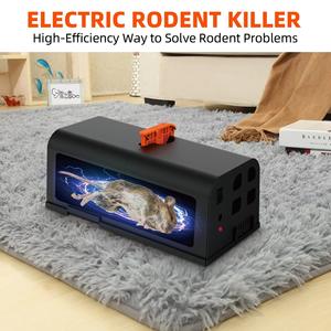 Trampa para ratones Descarga eléctrica con alto voltaje para matar <span class=keywords><strong>ratas</strong></span> de ratón Sin venenos y trampas eléctricas seguras para ratones en interiores - Product Image 5
