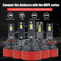 Nouvelles ampoules de voiture haute puissance M8 PRO 140W 14000LM, phares LED H4, LED Canbus, phares LED H4, phares LED H1 H11, phares LED H7