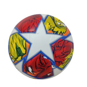 Ballon de football/soccer d'entraînement extérieur, cuir PU, taille 5, logo personnalisé, résistant à l'usure, sans couture, qualité supérieure - Product Image 2