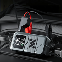 Démarreur de voiture portable multifonctionnel avec compresseur d'air, booster de batterie d'urgence automobile, gonfleur de pneus, machine tout-en-un