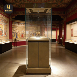 Ultra Clear LED Lit Museum <b>Showcase</b> Custom Made Low Iron Glass Minimalist Frameless Design for Uninterrupted View Eco-Friendly - Product Image 1
