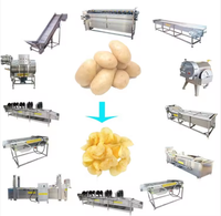 Ligne de production de chips, machine à chips de petite capacité, machine à chips de pommes de terre fraîches, ligne de production de chips de pommes de terre à vendre