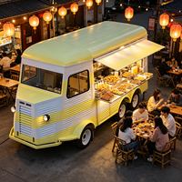 Remorque de restauration mobile en gros pour usine, avec équipement de cuisine complet, barbecue robuste pour les vendeurs ambulants de brochettes