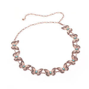 Nouvelle ceinture chaîne ajustable en métal pour femme, style western, pour robes et jeans - Ceintures chaîne turquoise - Product Image 5