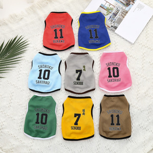 Chaleco para mascotas estilo Slam Dunk, ropa transpirable de verano para gatos y perros, diseño deportivo de poliéster - Product Image 2