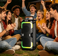 Altavoz Inalámbrico Portátil ABS-4220, Subwoofer Estéreo con Luz RGB, para Exteriores, Picnic, Fiestas, Personalizable de Fábrica, Envío en 7 Días, CE RoHS