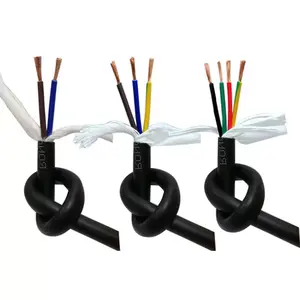 TRVV TRVVP RVV Kabel Kontrol Daya Multicore, Tahan Minyak Super Fleksibel PVC Selubung Robot Kabel Rantai Tarik