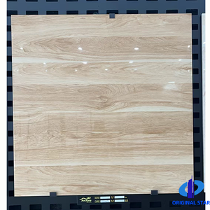 Azulejos de Porcelana Esmaltada de <span class=keywords><strong>Color</strong></span> Madera Modernos de Foshan, Resistentes a las Termitas, Aspecto de Madera, Azulejos de Cerámica de 600x600 mm, Descuento por Volumen - Product Image 3